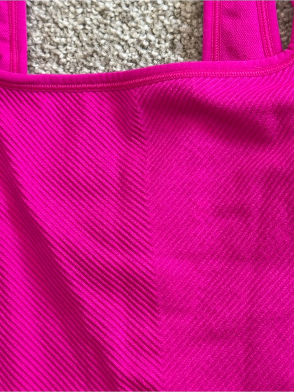 All In Motion Fuchsia Ribbed Sports Bra M - Picture 4 of 4